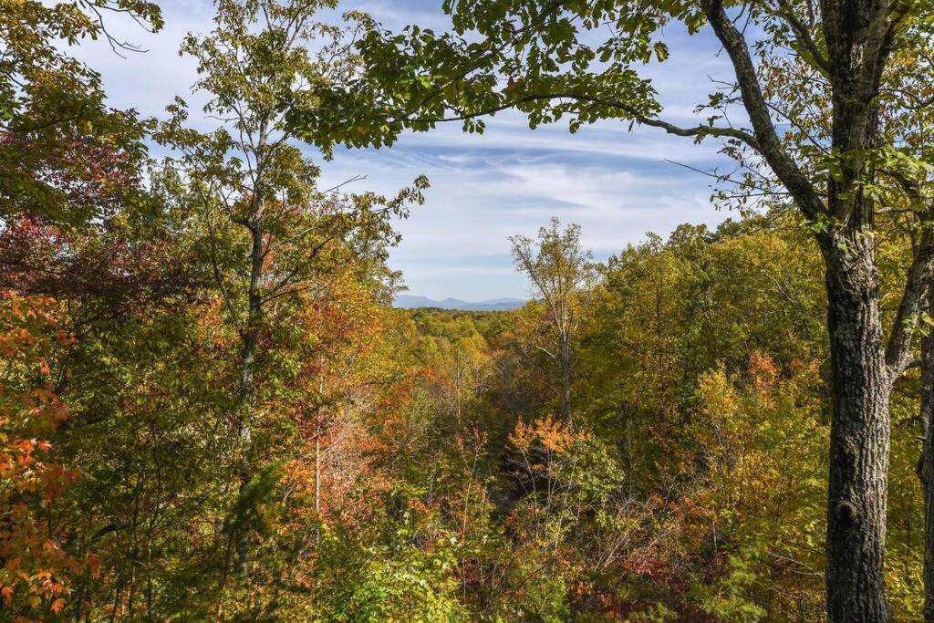 View! Cozy, Private, Fireplace, Hot Tub Log Cabin, Honeymoon! Sevierville Buitenkant foto